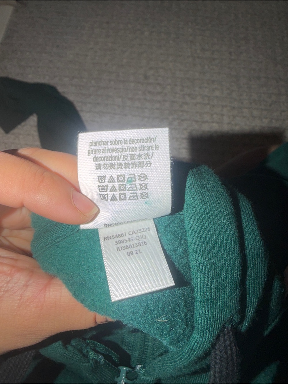 PINK Victoria's Secret Forest Green Zip-Up Jacket - Picture 5 of 7